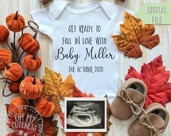 fall birth announcement