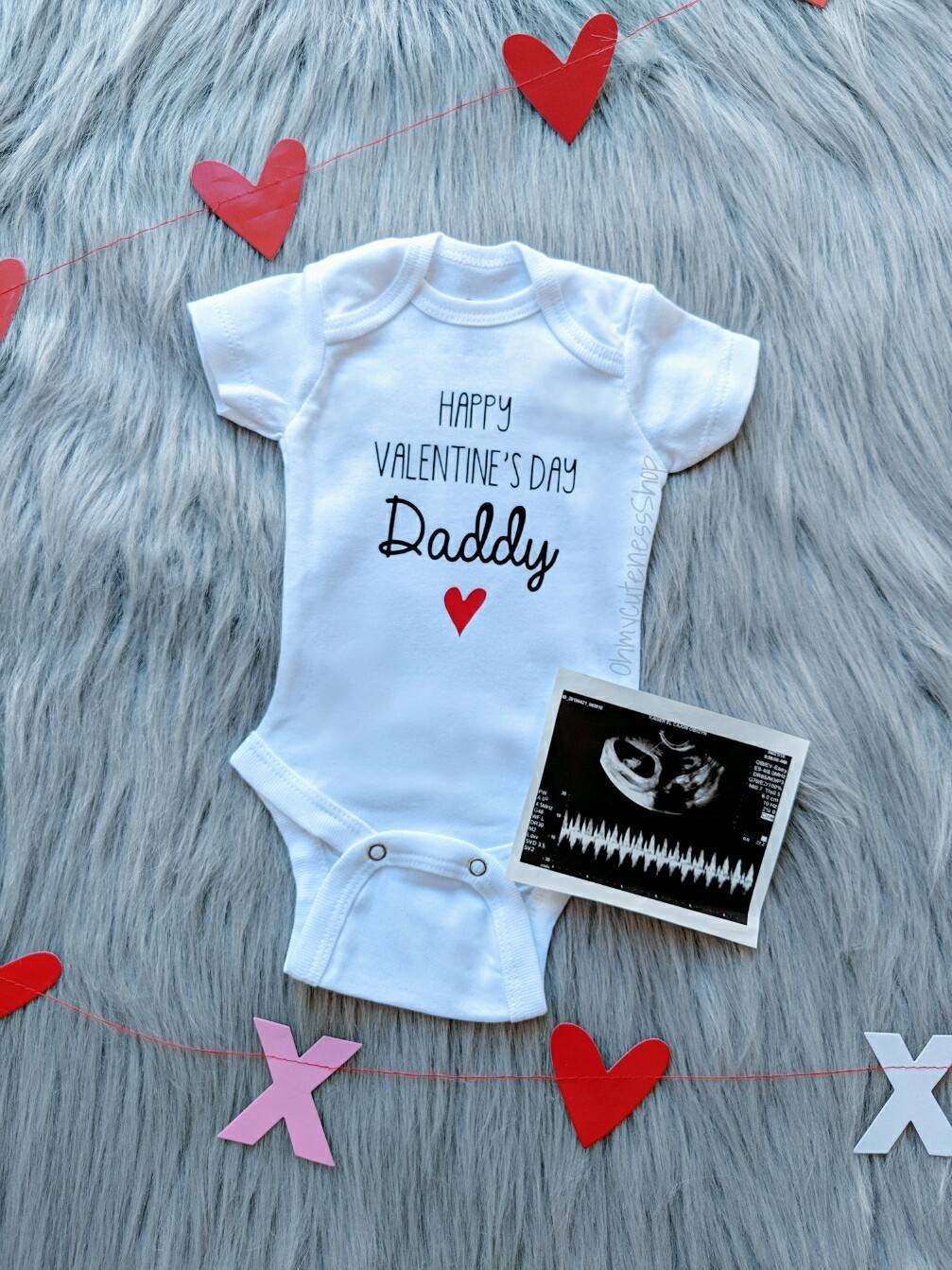 Happy Valentines Day Dad Happy Valentine's Day Daddy Onesie® Hello Daddy New | Etsy