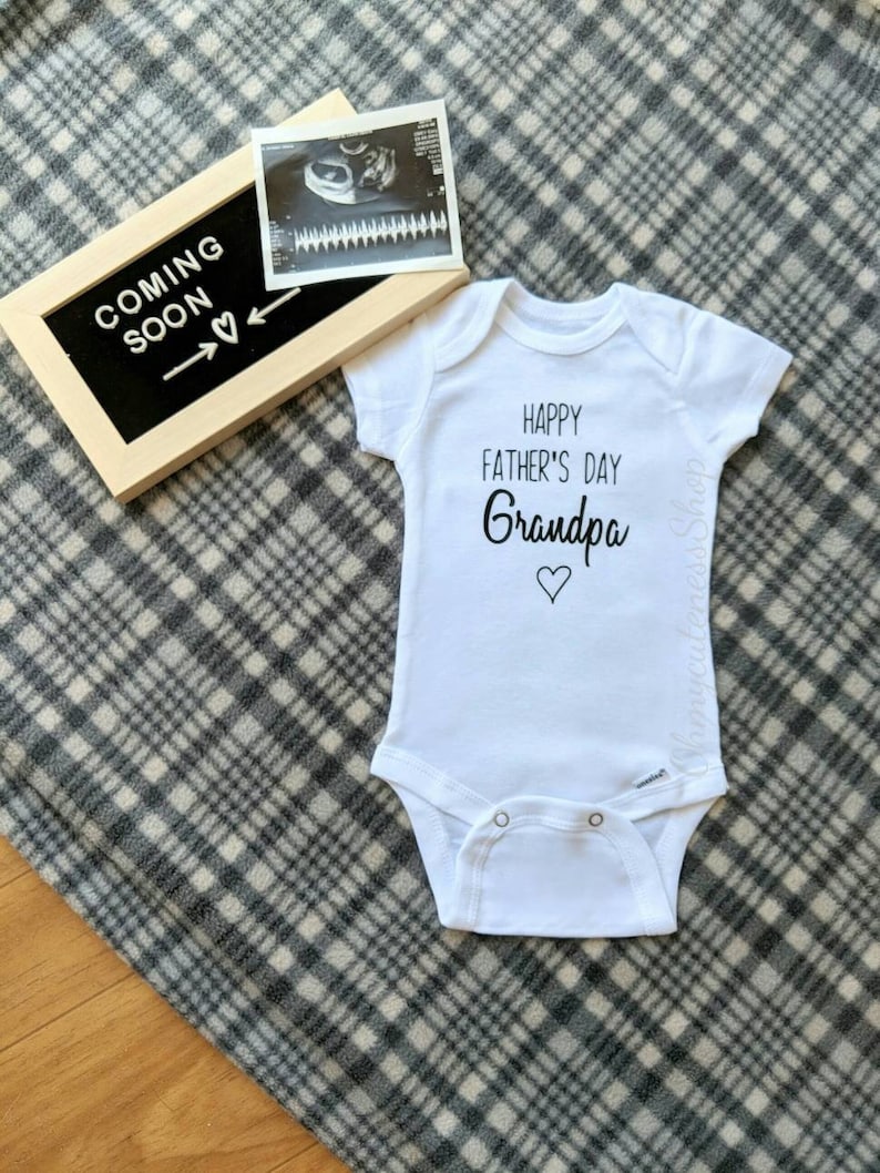 Happy Father's Day Pregnancy Announcement Onesie® New Etsy