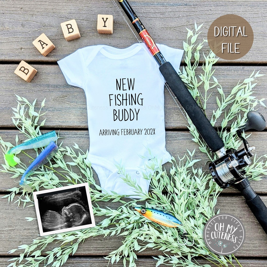 New Fishing Buddy Digital Pregnancy Announcement | Custom Saltwater ...