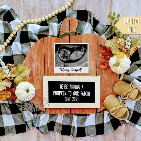 Adding a Pumpkin to Our Patch Digital Pregnancy Announcement