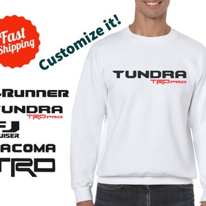 TRD Pro Sweatshirt Customized for Toyota 4Runner Tacoma Tundra Sequoia Trd Offroad Blank by Gildan