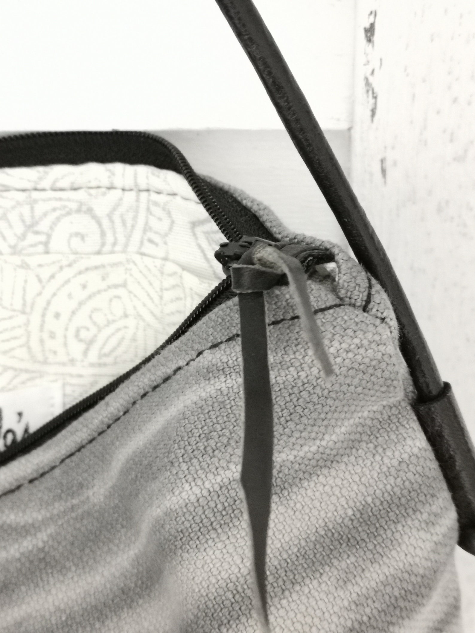 Handprinted Fabric Clutch Grey Fabric Clutch Etsy