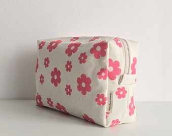 Make-up-Halter aus handbedrucktem Stoff