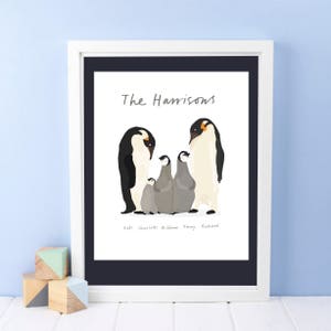 Stampa personalizzata della famiglia Penguin