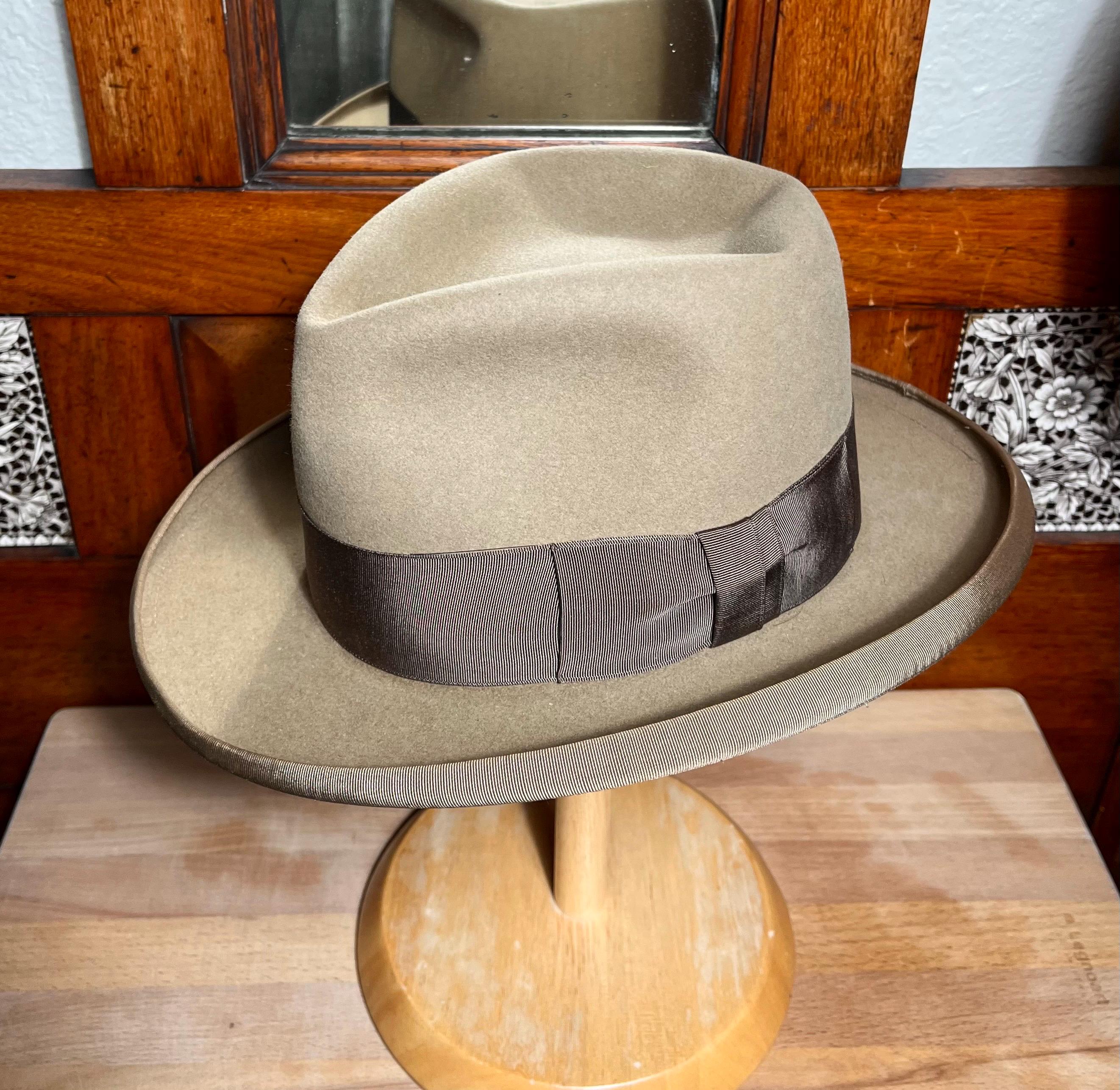 40s VINTAGE STETSON BEACH COMBER 頑張 1/8