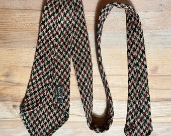 Cravatta in tweed pied de poule degli anni '30 e '40