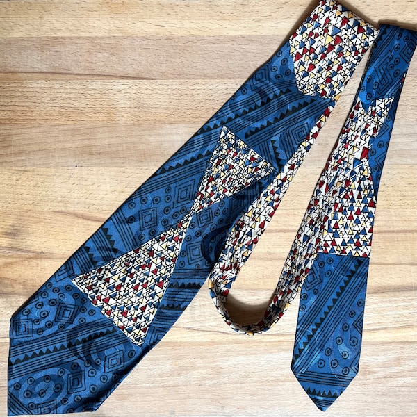 1940s 1950s Raxon Mosaics Tie