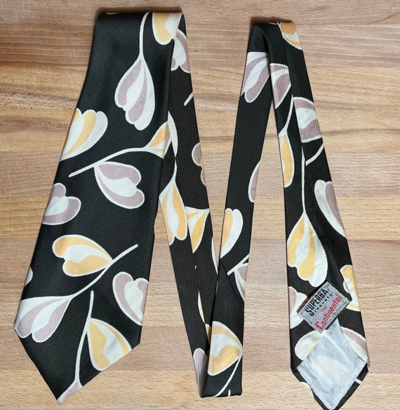 1940s 1950s Gingko Leaf Tie