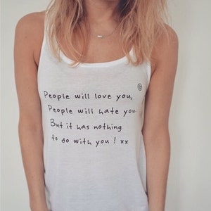 Tank top Racerback People will love you White image 1