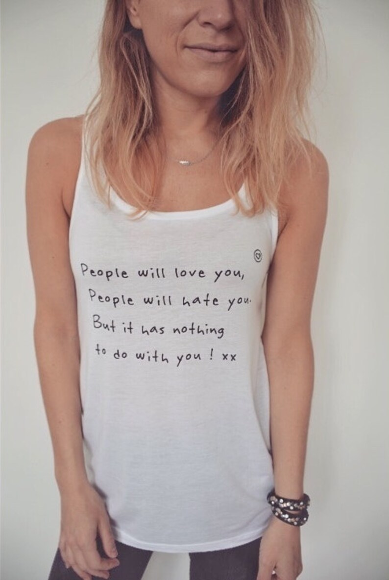 Tank top Racerback People will love you White image 1