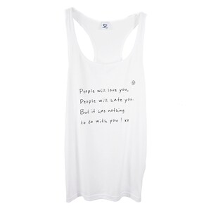 Tank top Racerback People will love you White image 2