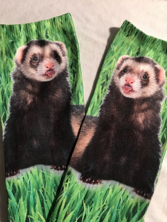Custom Sublimated Socks with Ferrets | Etsy