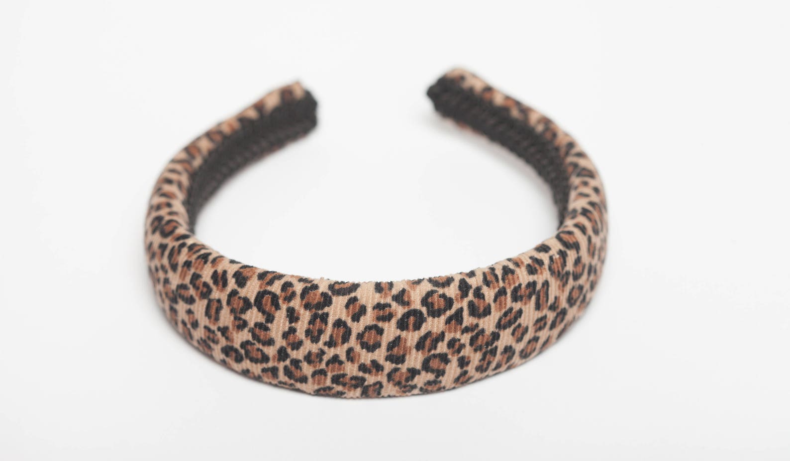 Wide Leopard Print Padded Headband Leopard Velvet Headband Etsy