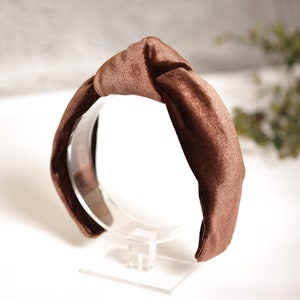 Knot headband women Top knot headband Brown headband Turban headband Knotted headband Hair band turban Turban twist headband