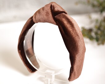 Knot headband women Top knot headband Brown headband Turban headband Knotted headband Hair band turban Turban twist headband
