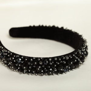 Sophisticated Crystal Embellished Headband - Statement Hairpiece