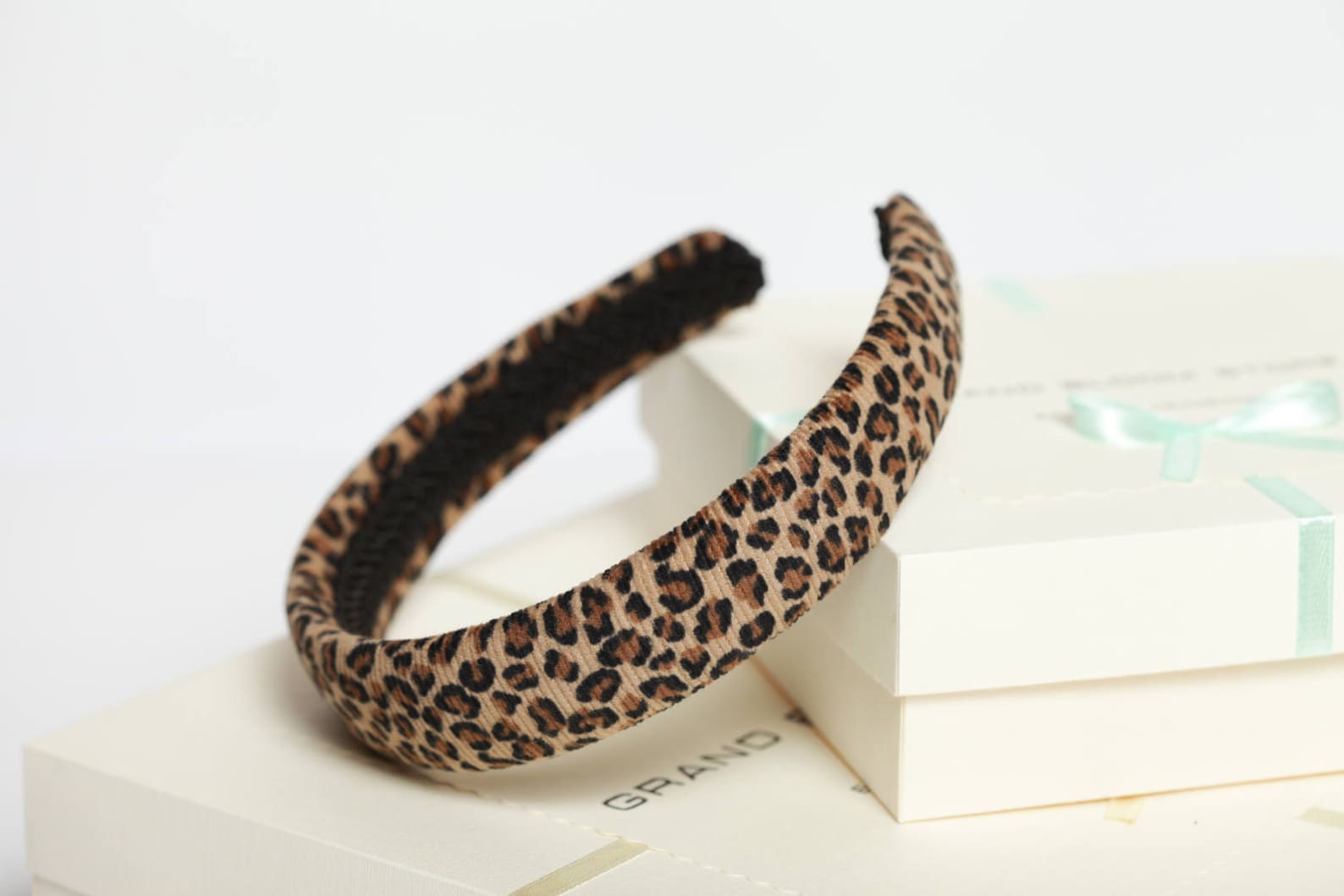 Leopard Print Padded Headband Leopard Velvet Headband Velvet | Etsy