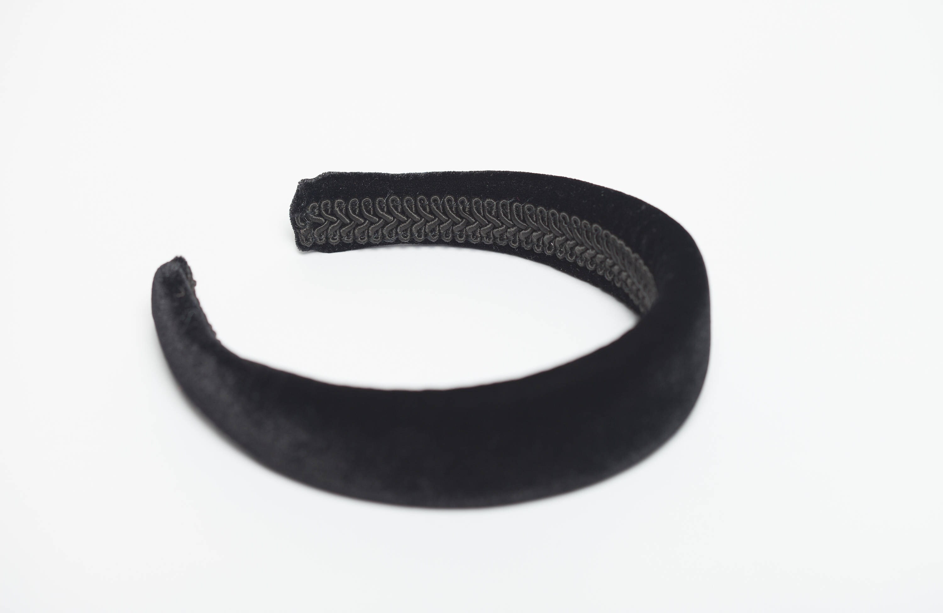 Black Velvet Headband Padded Headband Velvet Headband Puffy Etsy Denmark