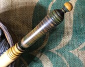 Nostepinne, adze woodcraft, Cherry, yarn winder, distaff, fiber tool, noste, hardwood, exotic wood