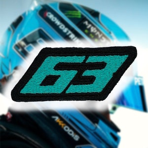 George Russell ‘63’ Mercedes Petronas Logo Iron-on Patch