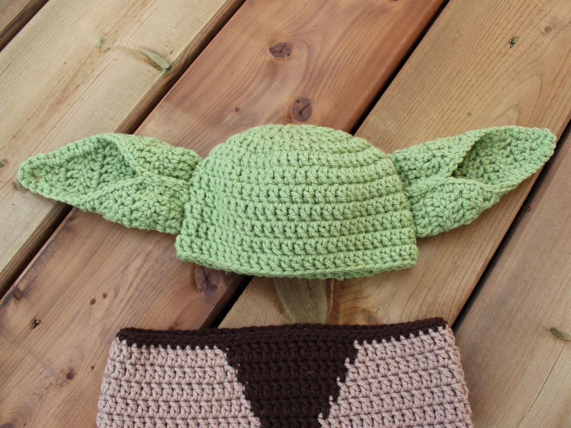 CROCHET PATTERN Yoda Newborn Cocoon & Hat Costume Star Wars Etsy