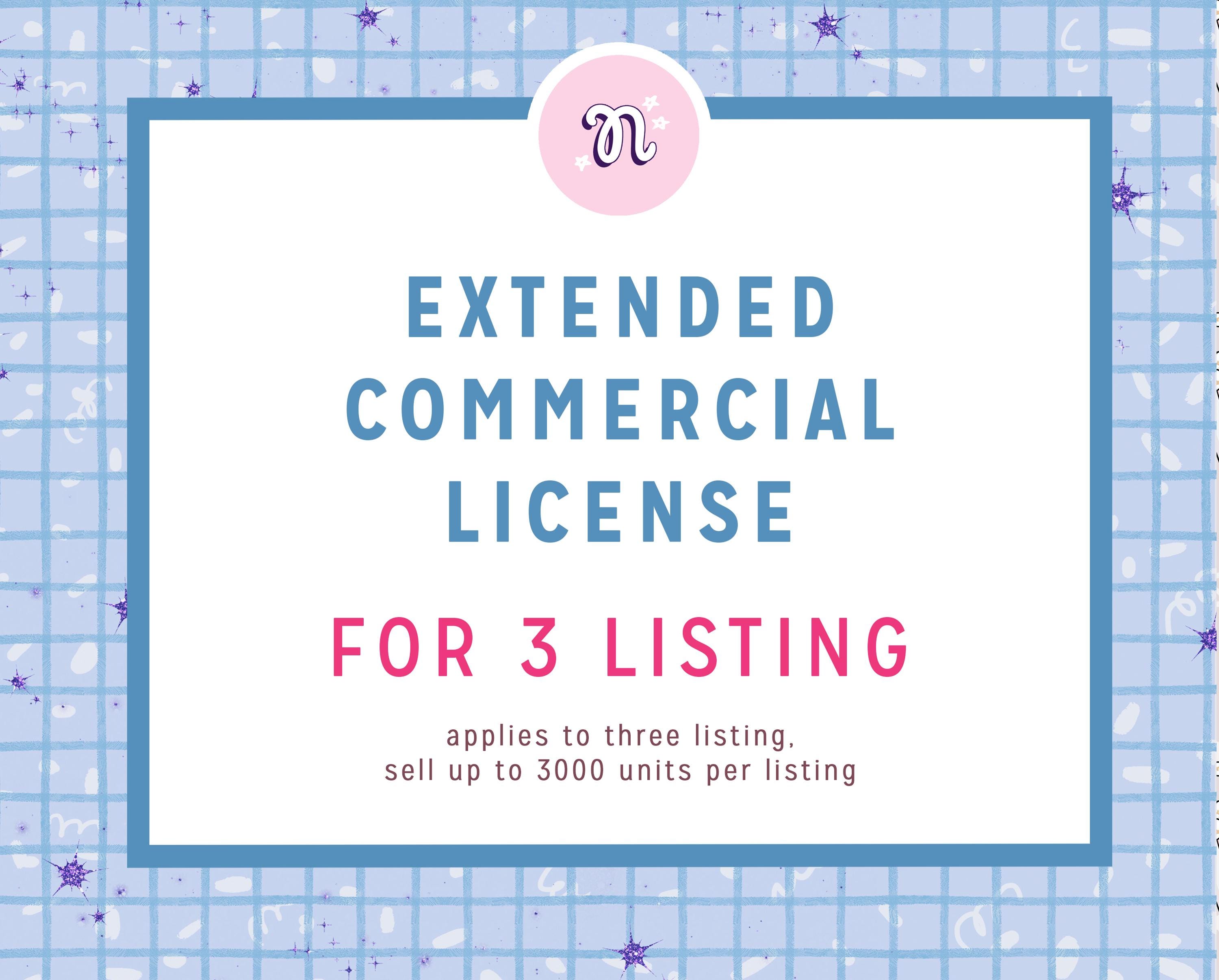 Commercial License for 3 Listing, Business Use, Sell 3000 Items, No ...
