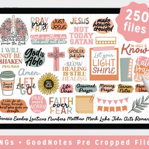 Christian Stickers for Bible Journaling Graphic by thestickerclubhouse ·  Creative Fabrica