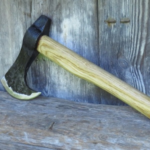 Wandelbijl, Vikingen Baardbijl, Heidense bijl, handgesmede vikingbijl, 9e eeuwse vikingbijl, campingbijl