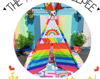 The Rainbow Teepee sewing pattern