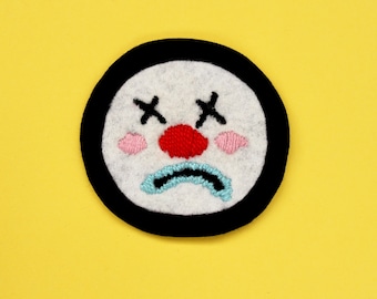 Clown Vintage Leomotif Cloth Sew On Patch Badge Crafting Sewing
