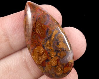 Alluring Smooth Hungarian agate loose gemstone Natural Red Moss agate cabochon Red Moss agate gemstone Moss agate loose 27 Cts #3030N