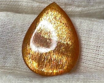 8.75 Cts Natural Rainbow Lattice Sunstone Gemstone for Jewelry making 20x15x4 MM