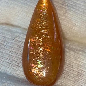Piedra preciosa de sol de celosía arcoíris natural de 10,70 cts para la fabricación de joyas, 25 x 10 x 5 mm