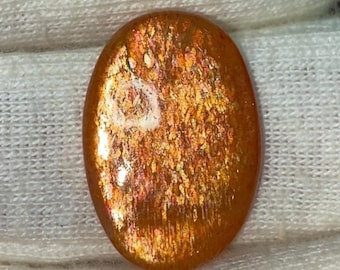 8.05 Cts Natural Rainbow Lattice Sunstone Gemstone for Jewelry making 20x13x3 MM