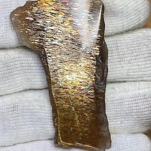 79,45 cts de pierres précieuses naturelles en treillis arc-en-ciel pour la fabrication de bijoux, 50 x 22 x 7 mm