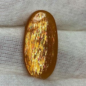 Piedra preciosa de sol de celosía arcoíris natural de 6,75 cts para la fabricación de joyas, 21 x 11 x 3 mm