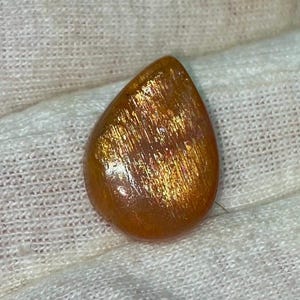 10,80 cts de pierre de soleil naturelle en treillis arc-en-ciel pour la fabrication de bijoux, 19 x 13 x 5 mm