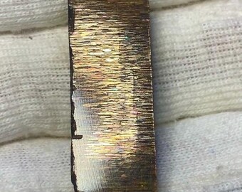 24.70 Cts Natural Rainbow Lattice Sunstone Gemstone for Jewelry making 30x11x6 MM
