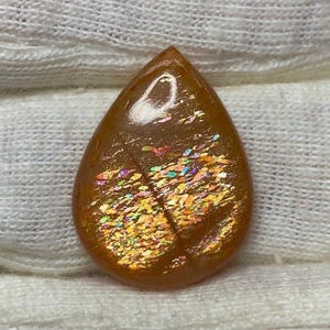 9,95 cts de pierres précieuses naturelles en treillis arc-en-ciel pour la fabrication de bijoux, 20 x 15 x 4 mm