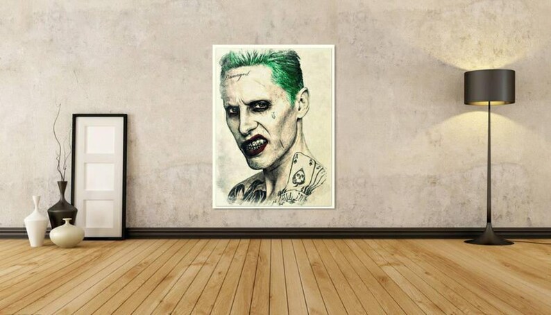 Puddin Poster Art Print Colored Pencil Drawing Suicide Squad Digital Art Print Matte Paper Print Joker Digital Art Print