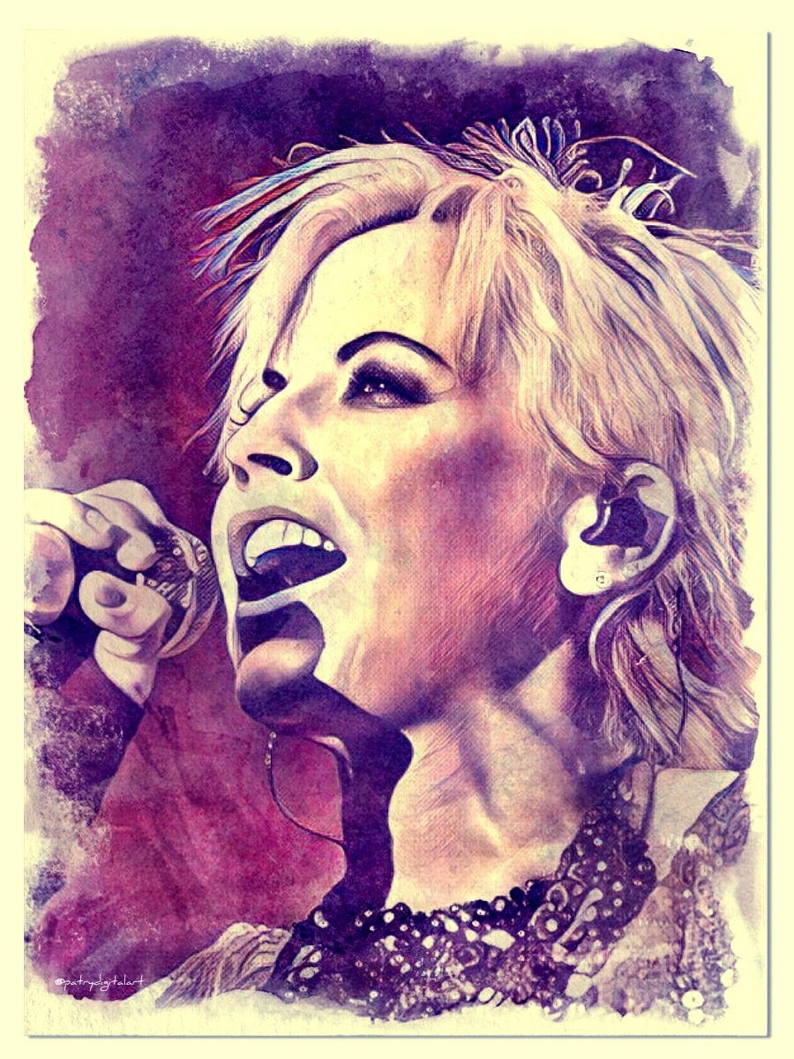 Dolores O'Riordan  The Cranberries Dipinto ad acquerello image 0