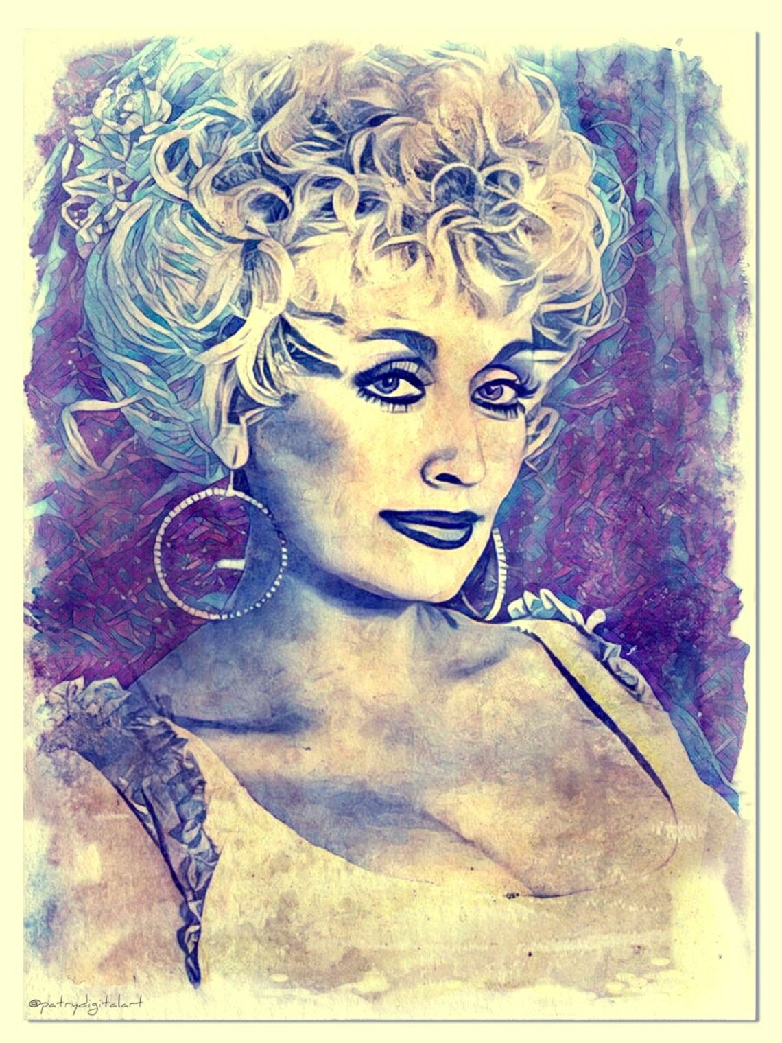 Dolly Parton Dipinto ad acquerello Stampa Artistica image 0