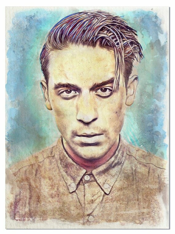 G Eazy Watercolor Painting Art Print Wall Decorations Wall Etsy