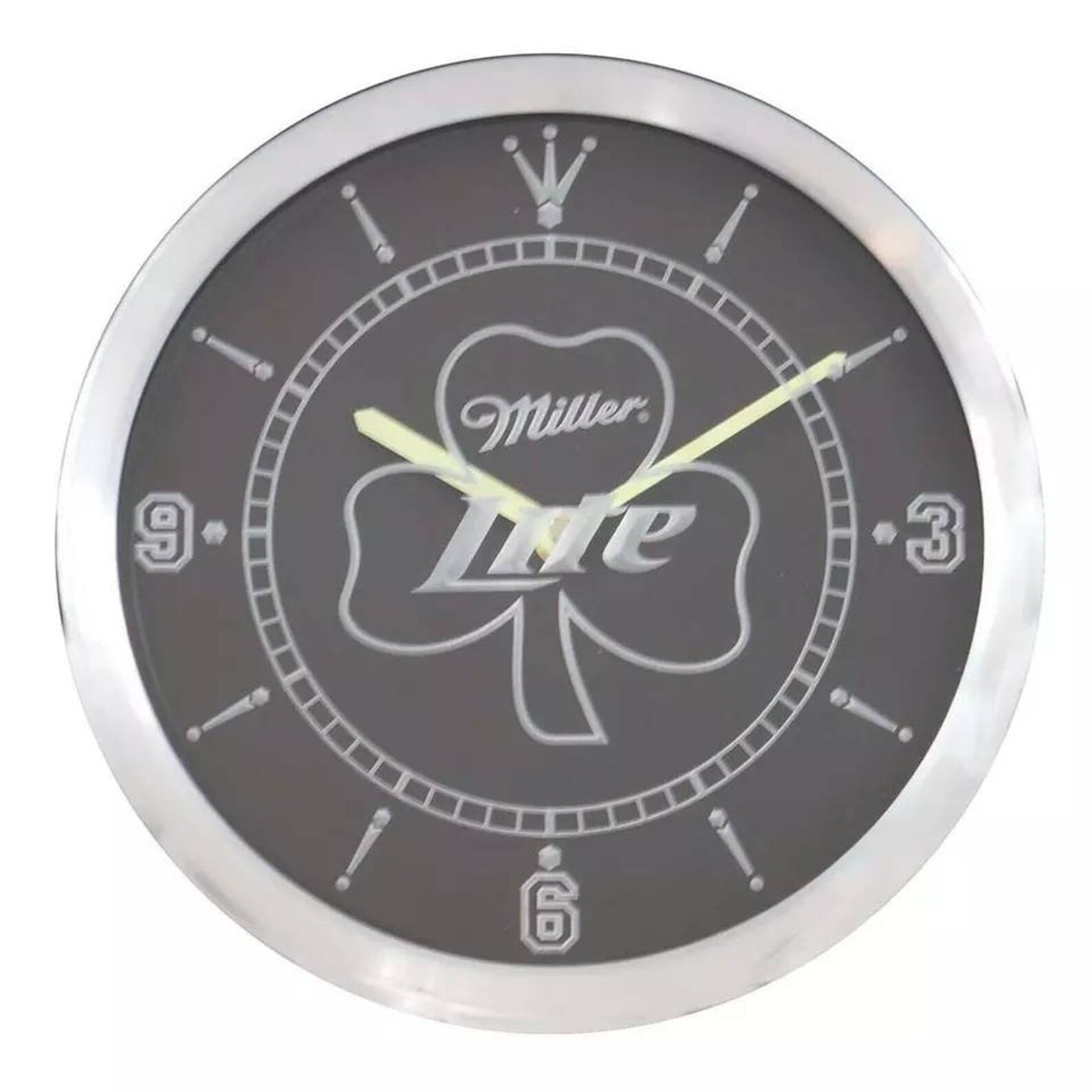 Miller Lite Shamrock Custom Clock LED Light / Sign Etsy