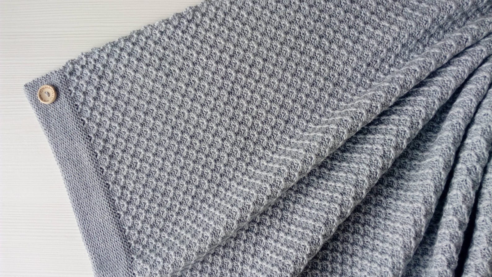 Merino Wool Knit Baby Blanket Merino Baby Blanket Natural Etsy