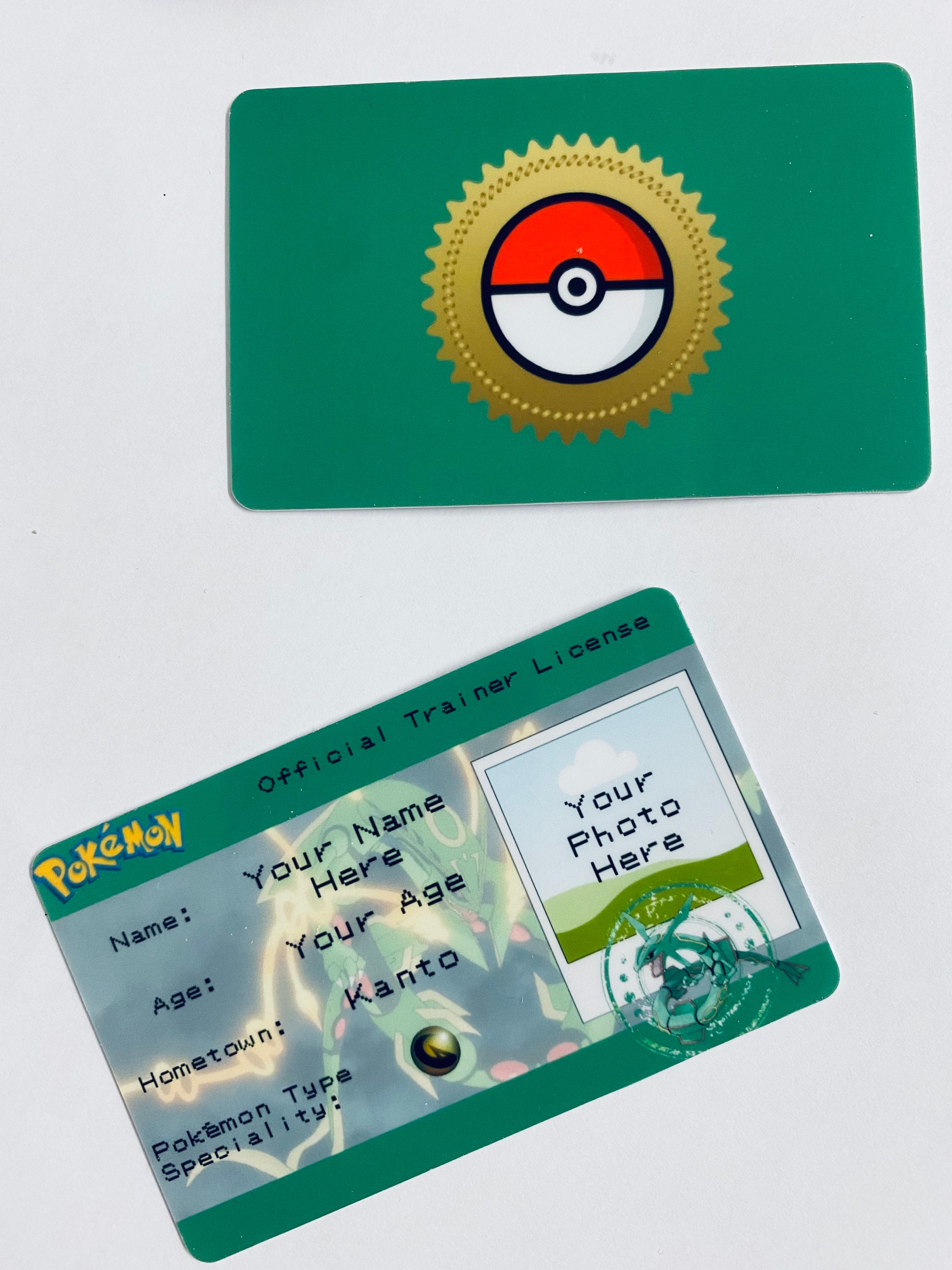 Custom Pok mon Trainer ID Card License Badge Fully Etsy custom-pok-mon-trainer-id-card-license-badge-fully-etsy