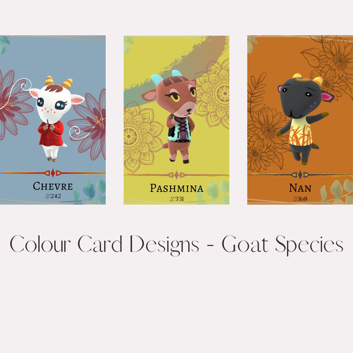 Goat Species Animal Crossing Custom Amiibo Billy Chevre Etsy