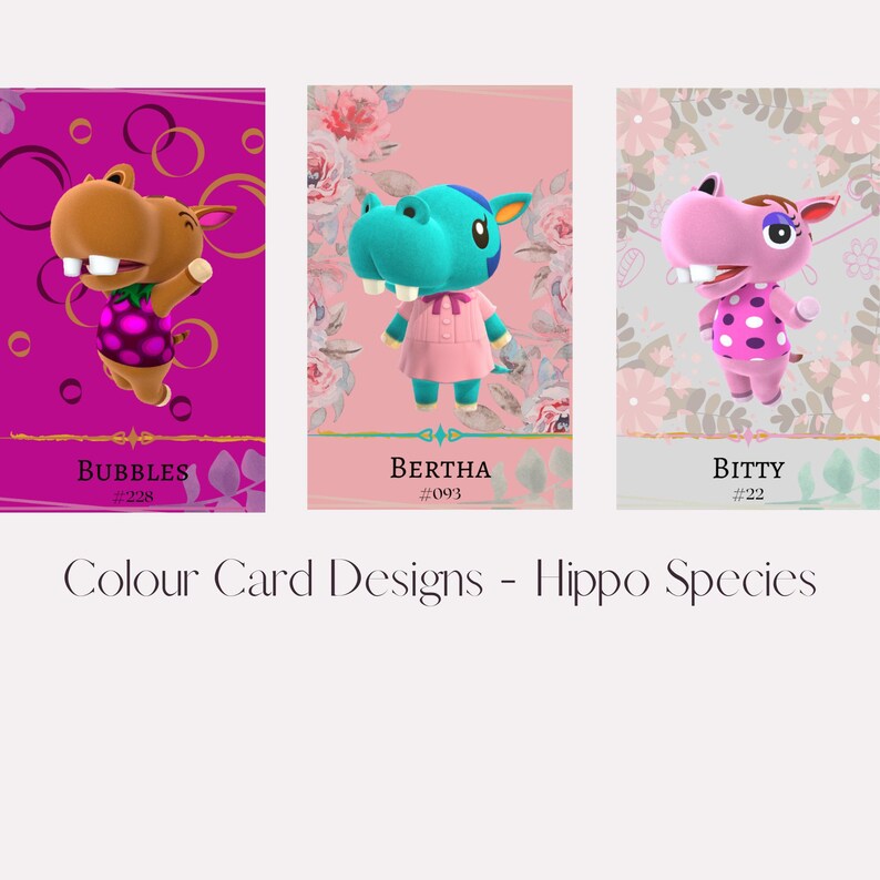 Hippo Species Animal Crossing Custom Amiibo Bertha Biff | Etsy