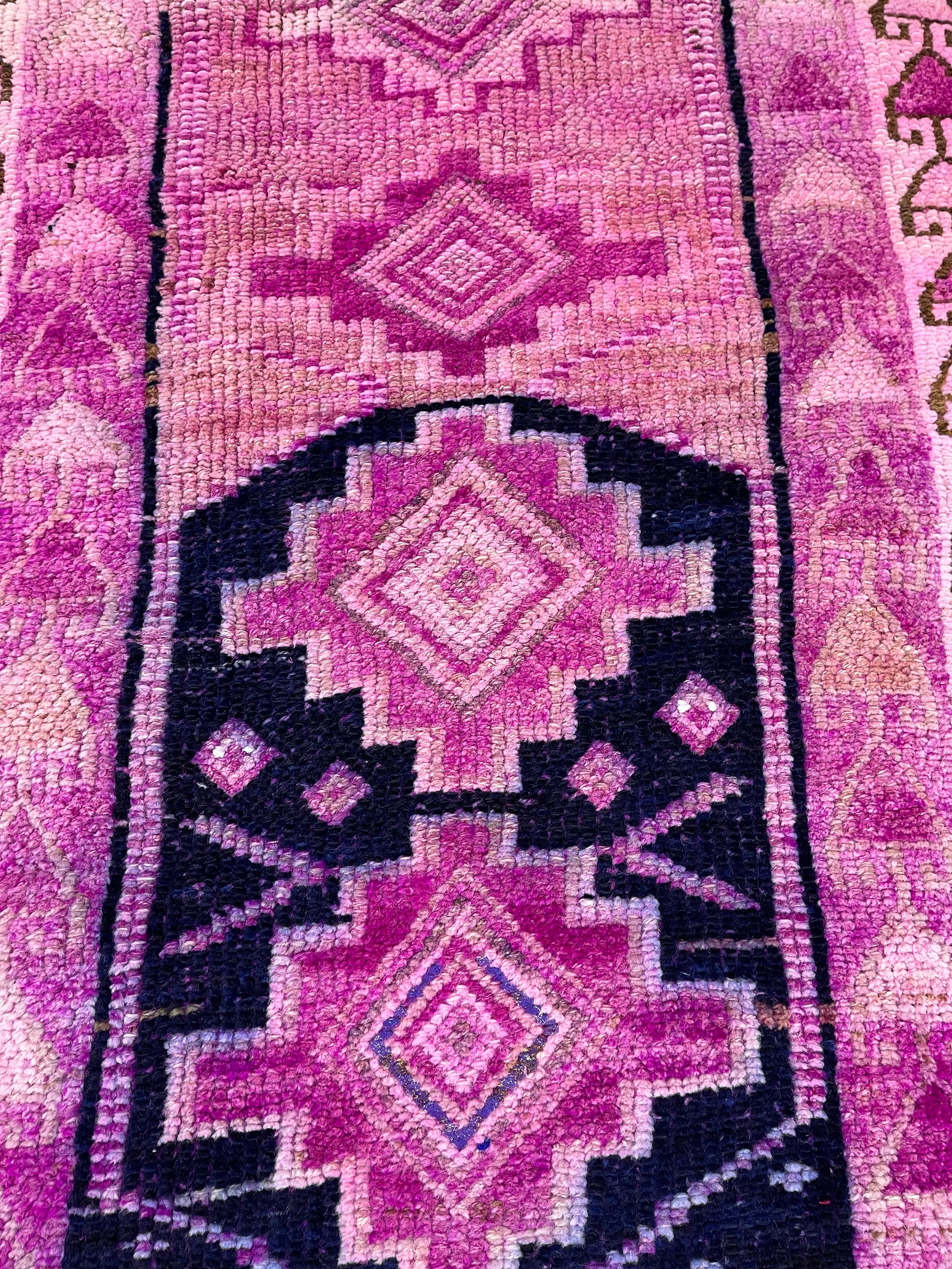 Southwestern Rug 2.5x10.6ft Pink Runner Rug Kitchen Rug Etsy